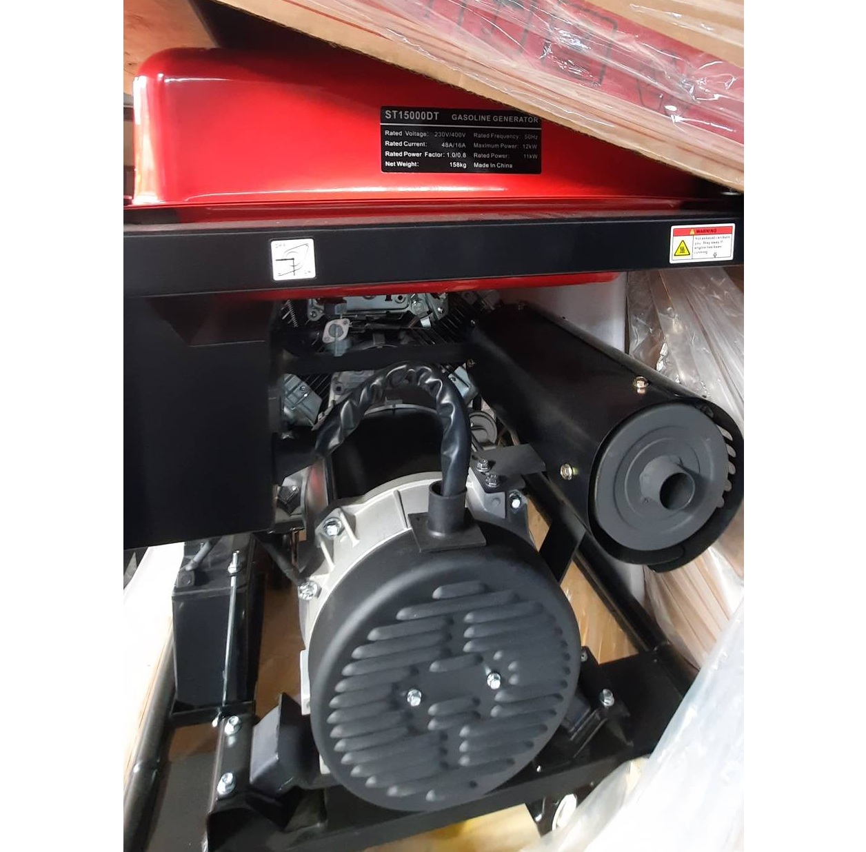 موتور برق 12 کیلووات دو سیلندر استارتی تک فاز و سه فاز استریم مدل ST15000DT - Image 3