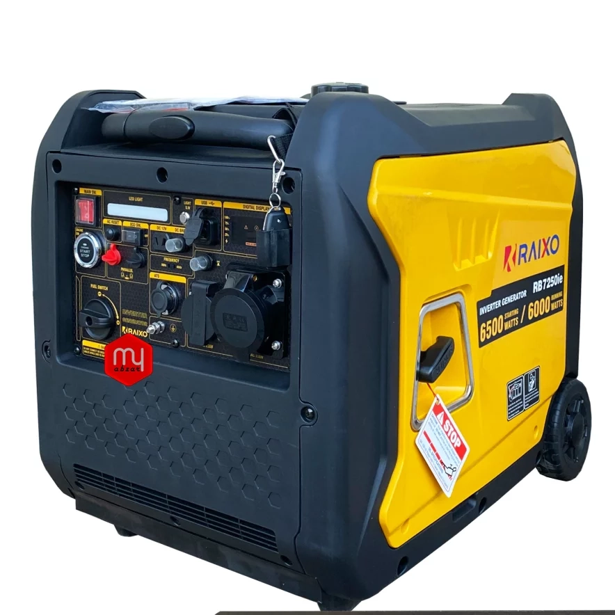 موتوربرق 6.5 کیلووات کیفی سایلنت بنزینی اینورتر ریموت استارت راکسیو مدل RB7250ie - Image 3