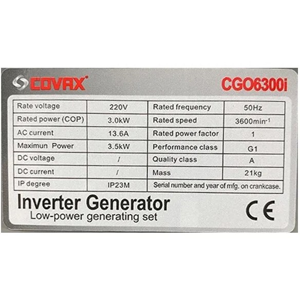 موتور برق 3.5 کیلووات اینورتر هندلی کواکس مدل CGO6300i - Image 2