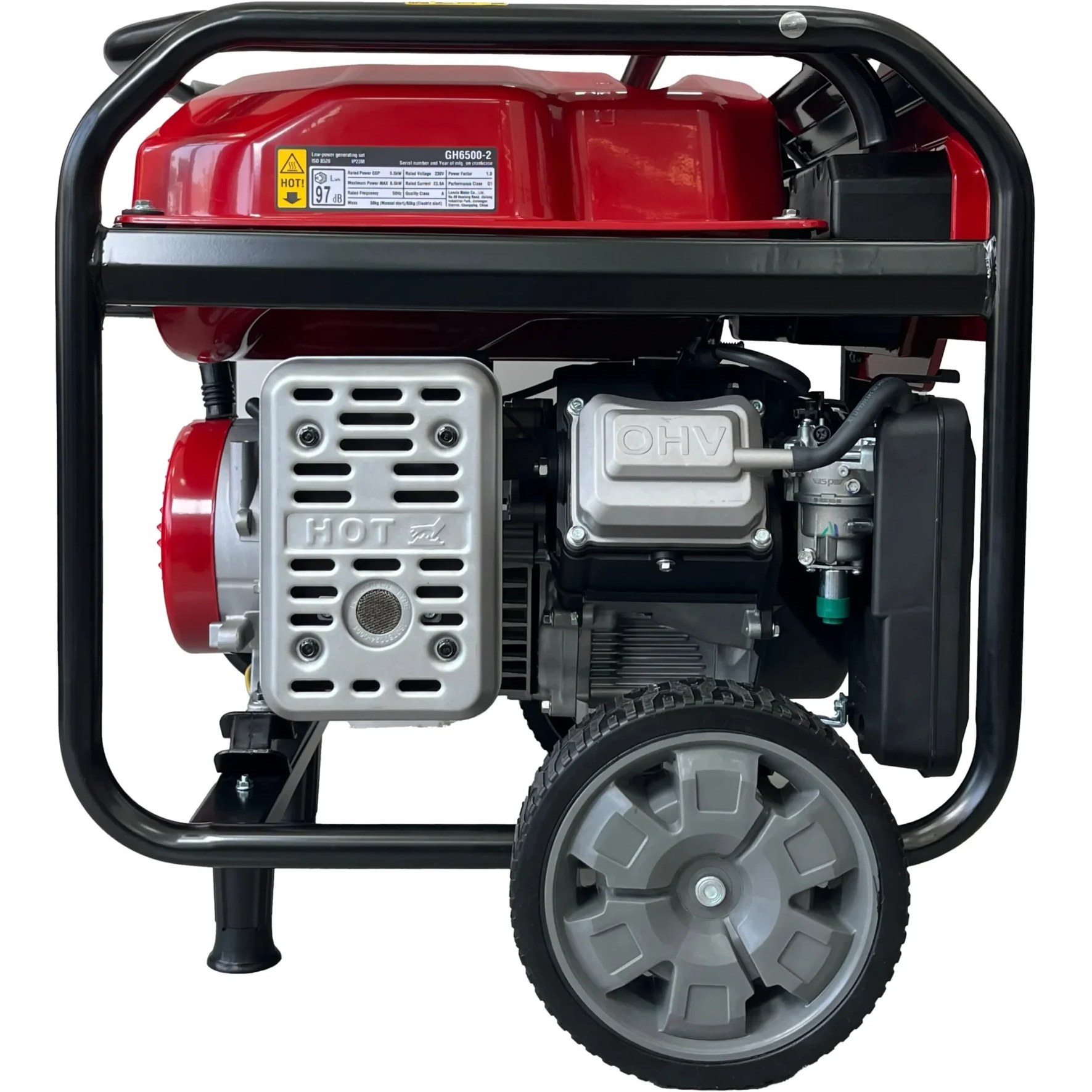 موتور برق 5.5 کیلووات تک فاز بنزینی استارتی لانسین مدل GH6500i-2 - Image 4