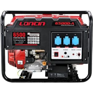 موتور برق ۵ کیلووات تک فاز بنزینی استارتی لانسین مدل LC6500AS