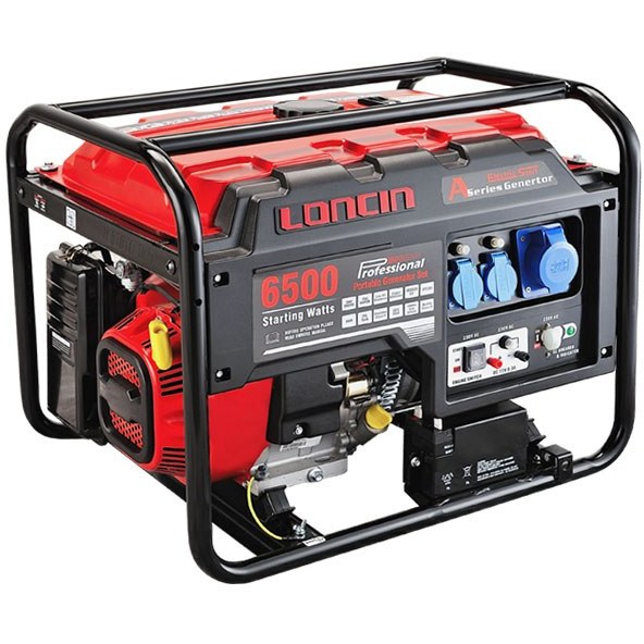 موتور برق ۵ کیلووات تک فاز بنزینی استارتی لانسین مدل LC6500AS