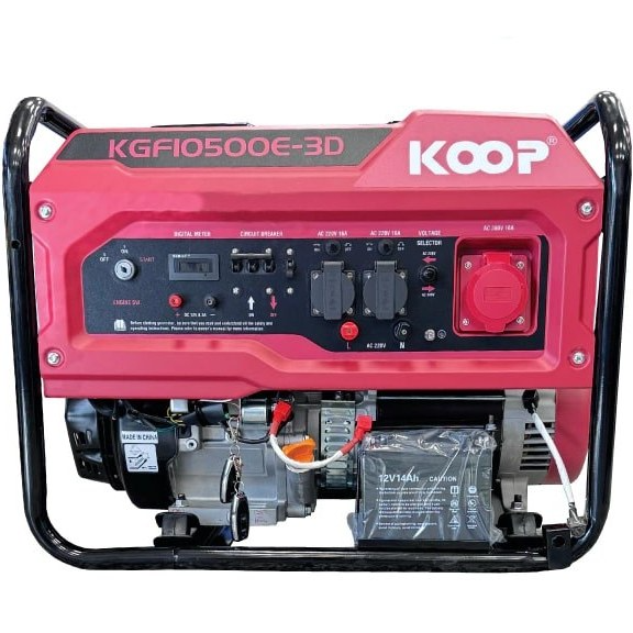 موتور برق ۹ کیلووات تک فاز ریموتدار بنزینی کوپ مدل KGF10500E3D