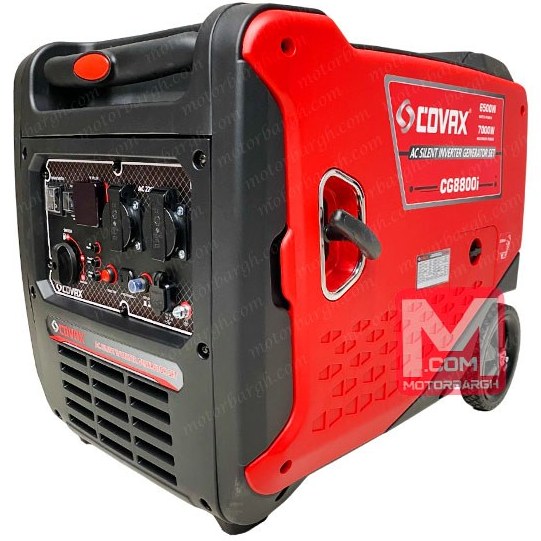 موتور برق 7 کیلووات اینورتر سایلنت تک فاز استارتی کوآکس مدل CG8800i