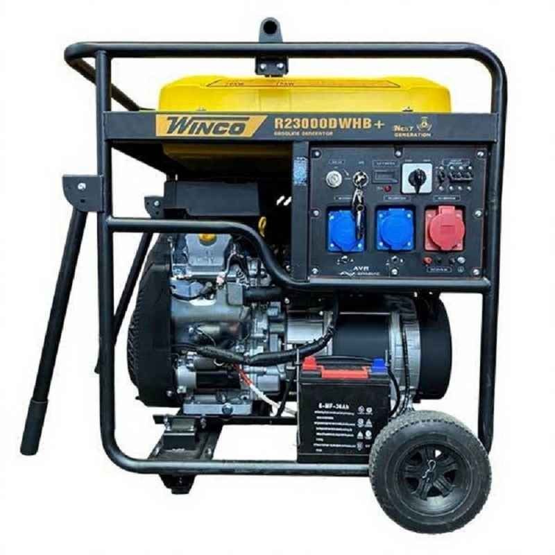 موتور برق 16 کیلووات بنزینی تک فاز و سه فاز ریموت استارت وینکو مدل R23000DWHB