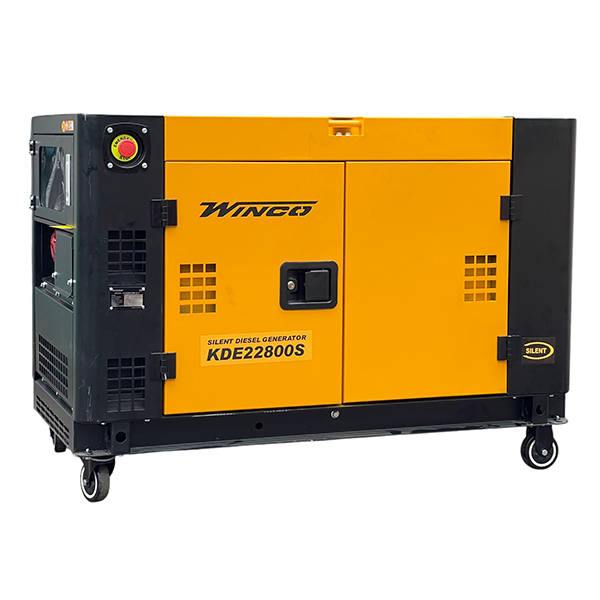 موتور برق دیزلی 22 کاوا (18 کیلووات) سه فاز تکفاز سایلنت ریموت استارت وینکو مدل KDE22800S - Image 2