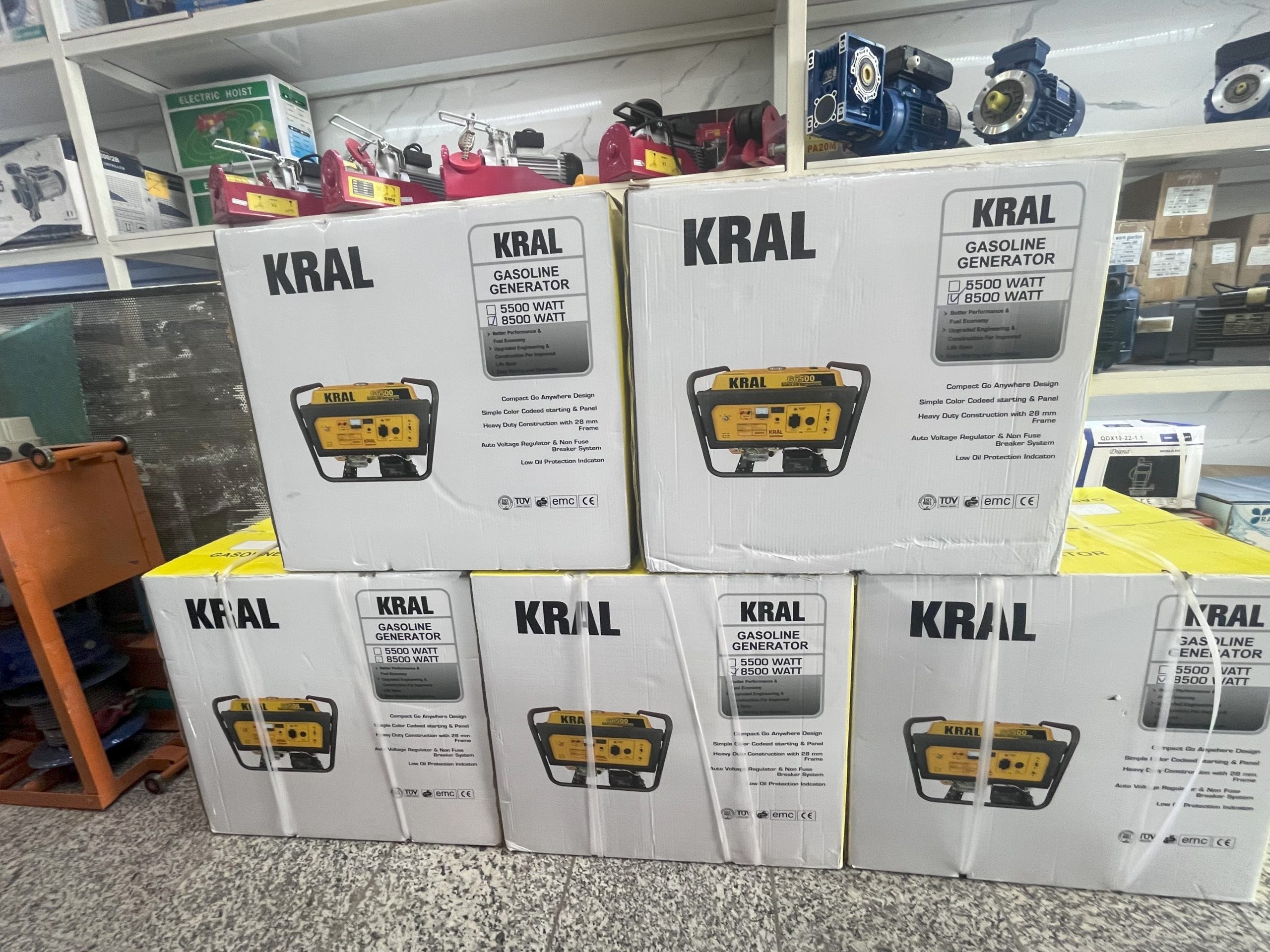 موتور برق ۸.۵ کیلووات تک فاز استارتی بنزینی کرال K15000DW - Image 6
