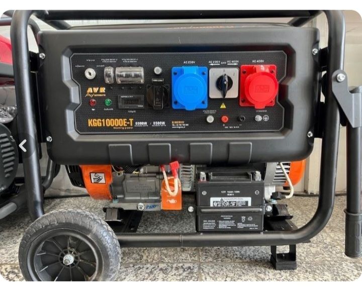 موتور برق 8.5 کیلووات تک فاز و سه فاز بنزینی استارتی کینگ وی KGG10000E-T