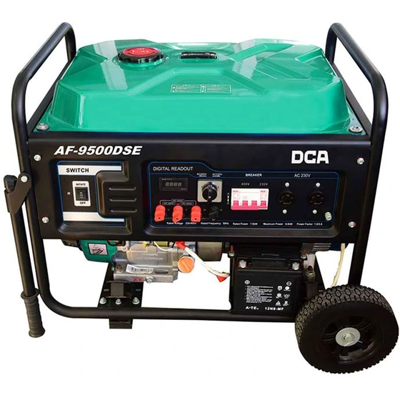 موتور برق 7.5 کیلووات تک فاز هندلی بنزینی دی سی ای مدل AF9500dSE