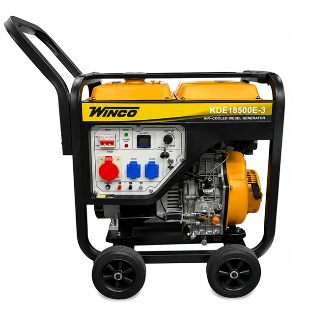 موتور برق ۸.۵ کیلووات تک فاز و سه فاز استارتی دیزلی وینکو مدل KDE18500E-3