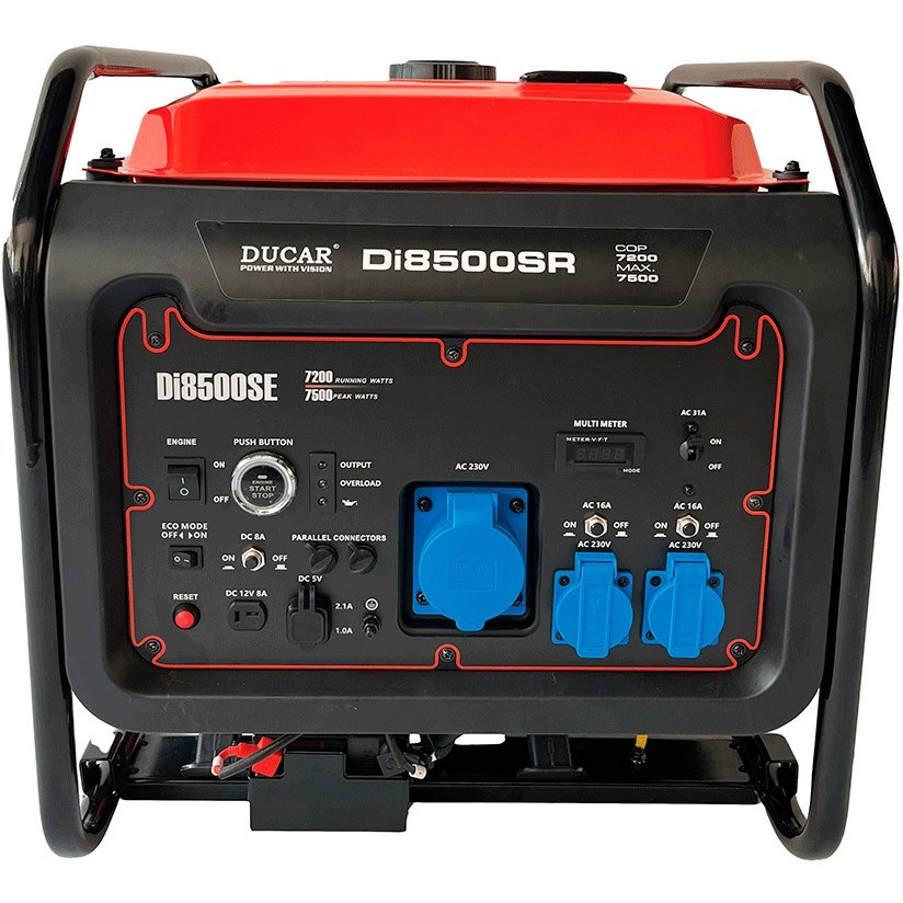موتور برق 7.2 کیلوات اینورتری ریموت دار بنزینی دوکار مدل Di8500E