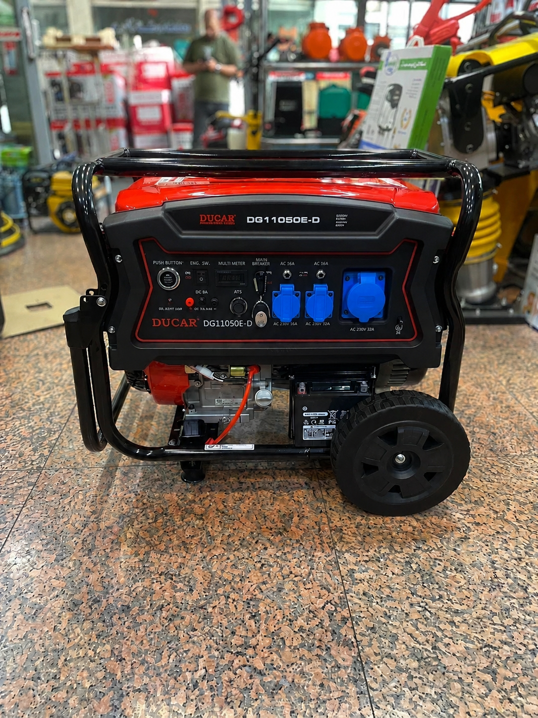 موتور برق 8.5 کیلووات تکفاز دوگانه سوز بدون ATSدوکار مدلDGLG11050E -D