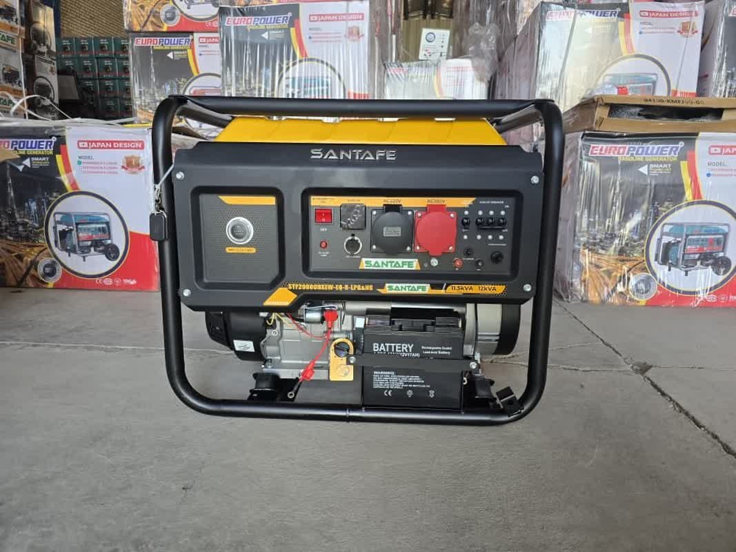 موتور برق 12 کیلووات تک فاز سه گانه سوز استارتی سانتافه مدل STF 29900 LPG.NG