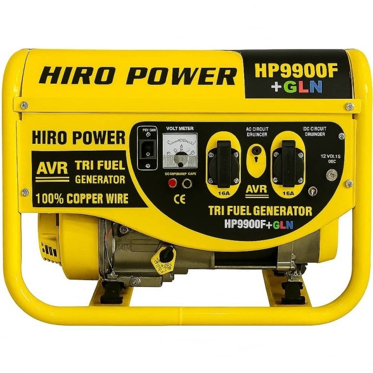 موتور برق ۳.۸ کیلووات سه گانه سوز استارتی هیروپاور مدل HP9900FE1+GLN