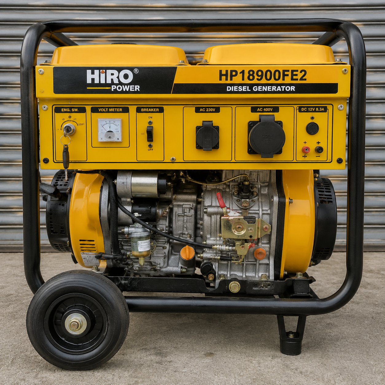 موتور برق ۷.۵ کیلووات تک فاز استارتی بنزینی هیرو پاور مدل HP18900FE2