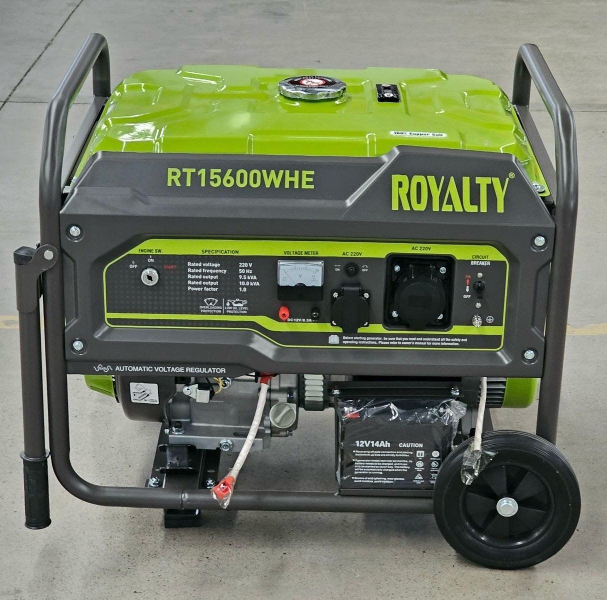 موتور برق ۱۰ کیلووات بنزینی با استارت برقی رویالیتی مدل RT15600WHE