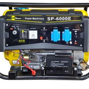 موتور برق ۲.۸ کیلووات بنزینی تک فاز سان پاور مدل SP6000E