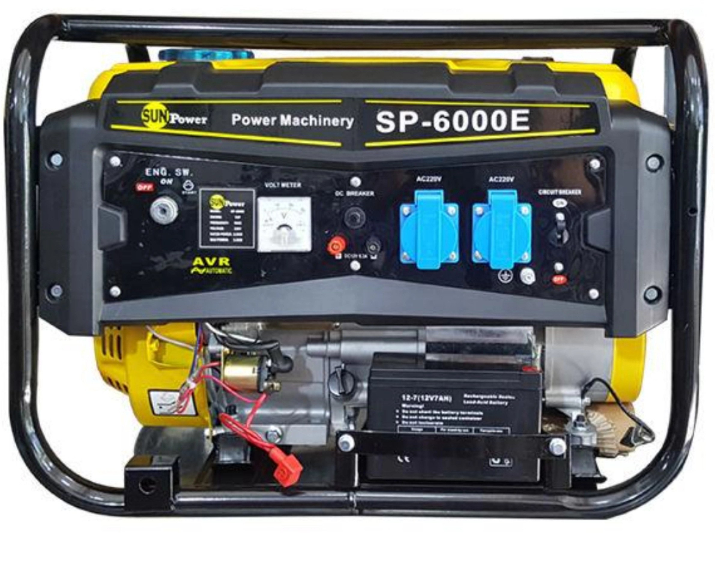 موتور برق ۲.۸ کیلووات بنزینی تک فاز سان پاور مدل SP6000E - Image 2