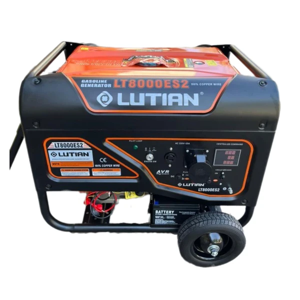 موتور برق 7.5 کیلووات بنزینی تکفاز استارتی لوتیان مدل LT8000ES2