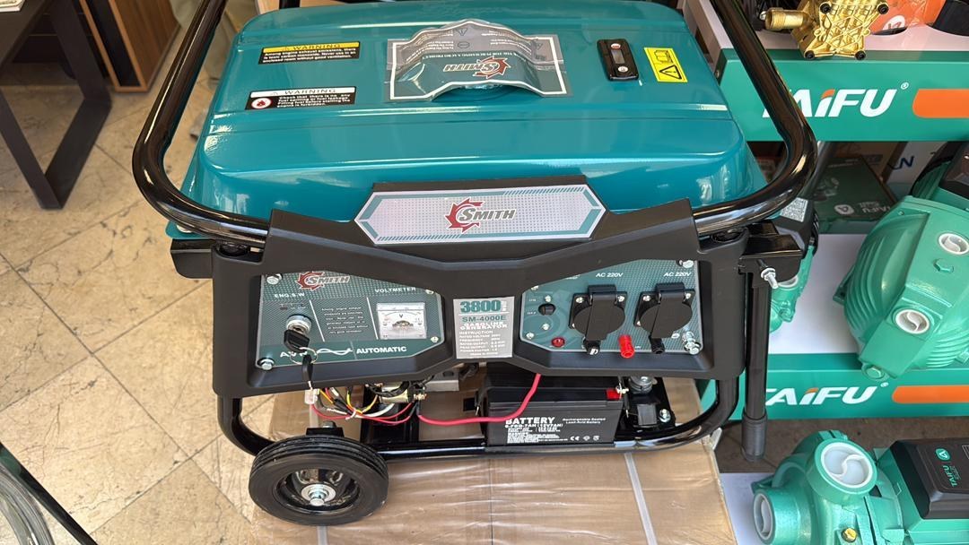 موتور برق 3.8 کیلووات بنزینی تکفاز هندلی اسمیت مدل SM4000