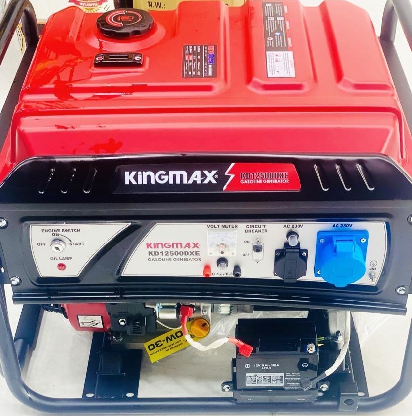 موتور برق 5.6 کیلووات (7 کاوا) بنزینی تکفاز استارتی کینگ مکس مدل KD125000 DXE