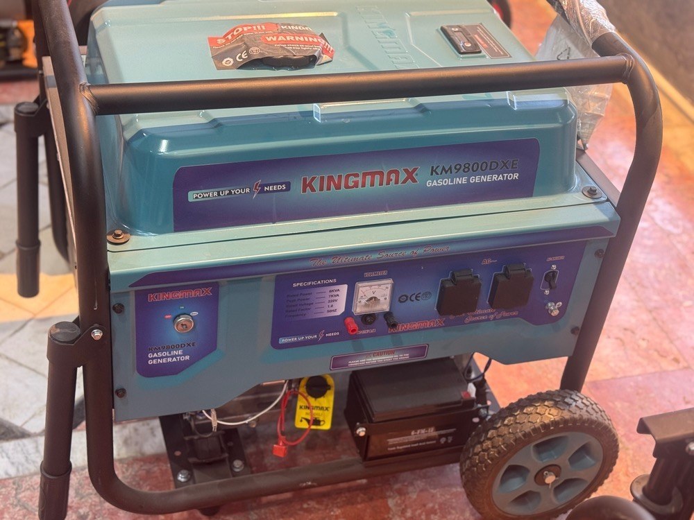 موتور برق 5.6 کیلووات (7 کاوا ) بنزین تکفاز استارتی کینگ مکس مدل KM9800DXE - Image 2