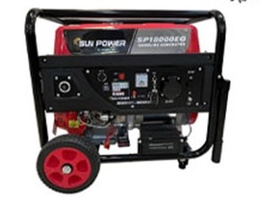 موتور برق 8.5 کیلووات بنزینی سه فاز ریموت استارت سان پاور مدل SP18000EG3