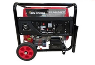 موتور برق 9.5 کیلووات بنزینی سه فاز استارتی سان پاور مدل SP20000EG3