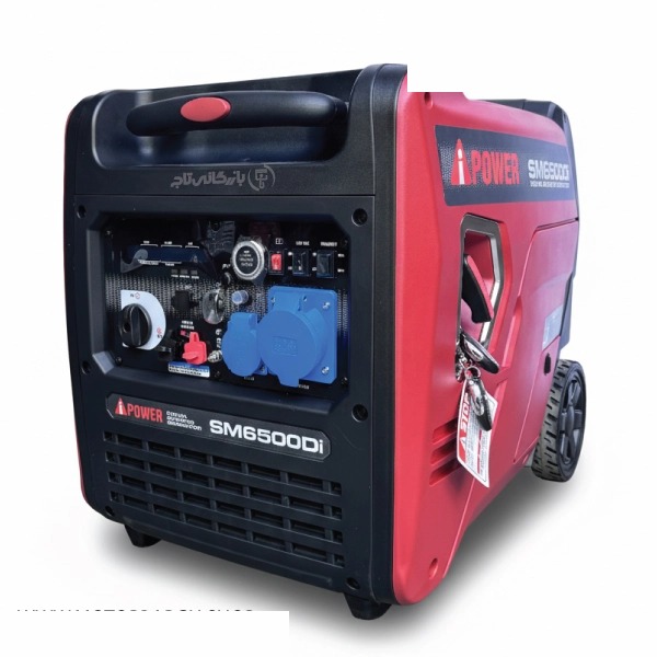 موتور برق 6.5 کیلووات بنزینی سایلنت تک فاز ریموت استارت اینورتر AiPOWER مدل SM6500Di