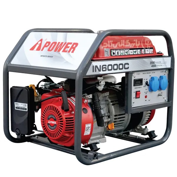 موتور برق 3.8 کیلووات بنزینی تک فاز هندلی AiPOWER مدل IN6000C